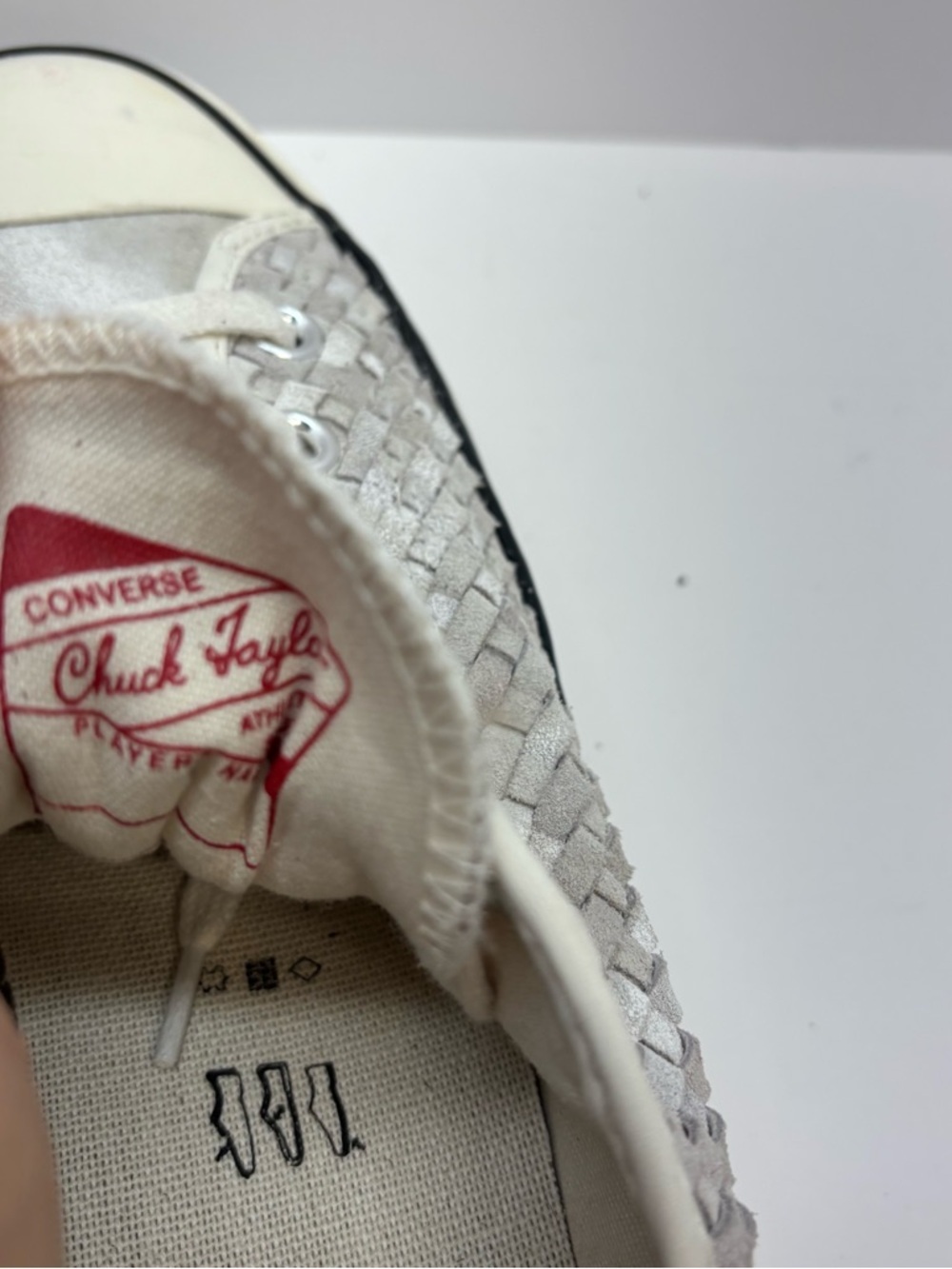 Converse Chuck Taylor All Star 70 Ox Woven Low Top Sneakers Light Gray W 10/M 8 - Picture 9 of 10